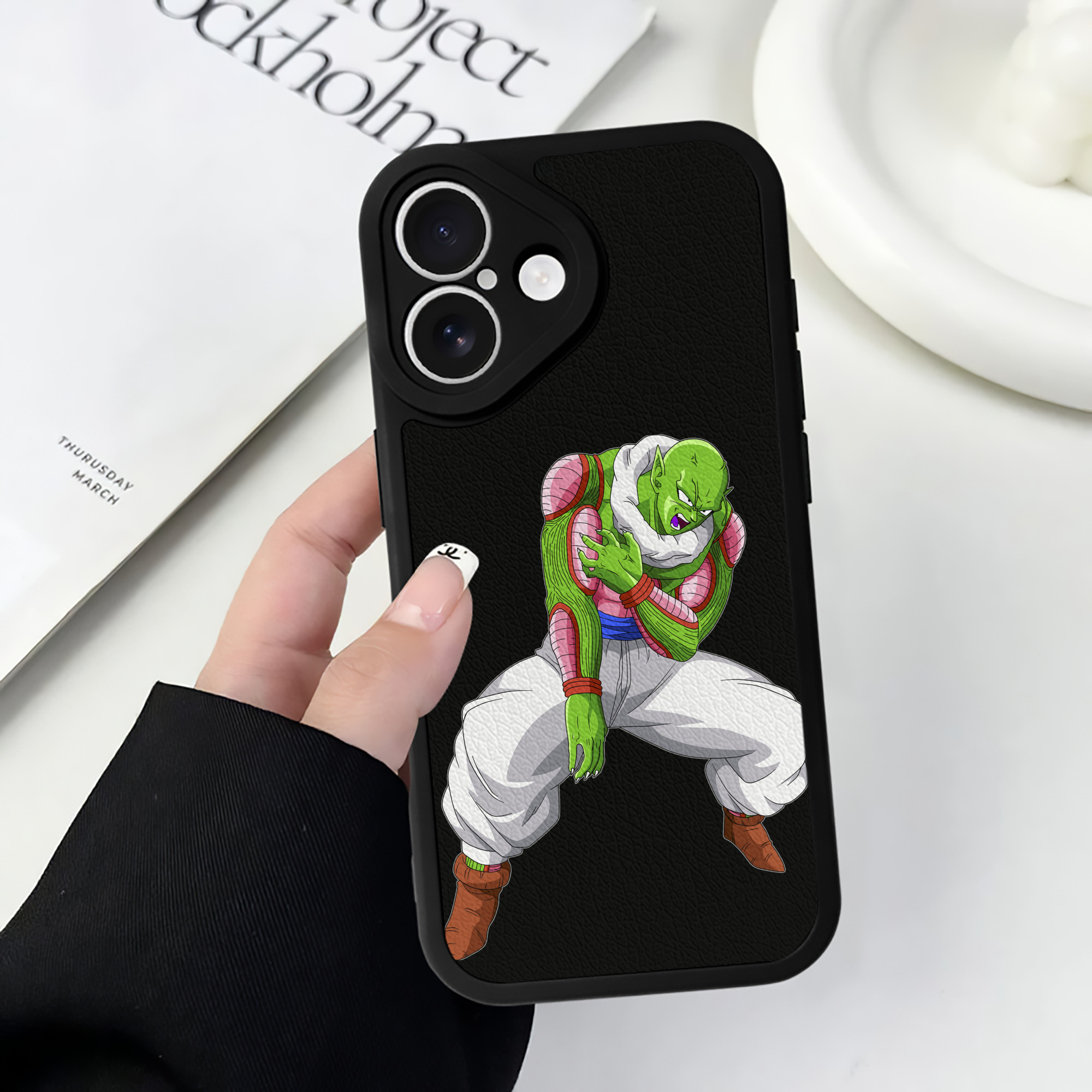 （画像用） ドラゴンボール ピッコロ DRAGON BALL Piccolo 【iPhone 16シリーズ対応】シリコンスマホケース（レザー調） 材質：シリコン